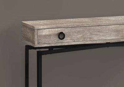 Accent Table - 42"L / Taupe Reclaimed Wood/ Black Console - I 3455
