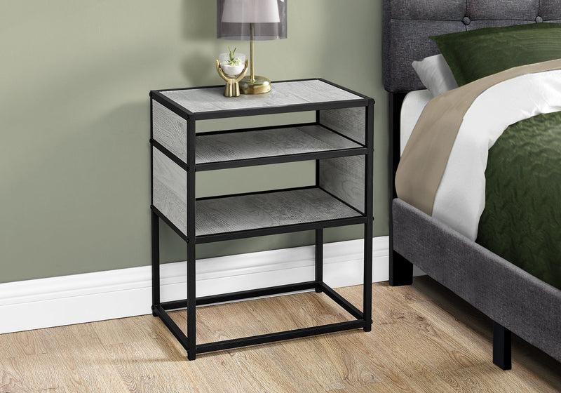 Accent Table - 22"H / Grey / Black Metal - I 3506