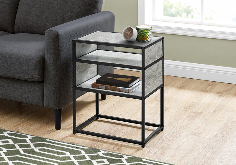 Accent Table - 22"H / Grey / Black Metal - I 3506