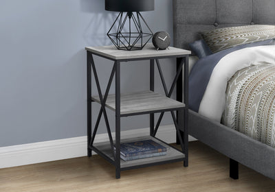 Accent Table - 26"H / Grey / Black Metal - I 3596