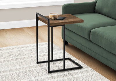 Accent Table - 25"H / Brown Reclaimed Wood / Black Metal - I 3630
