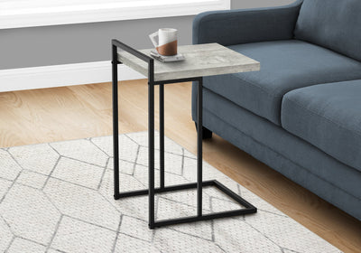 Accent Table - 25"H / Grey Reclaimed Wood / Black Metal - I 3631