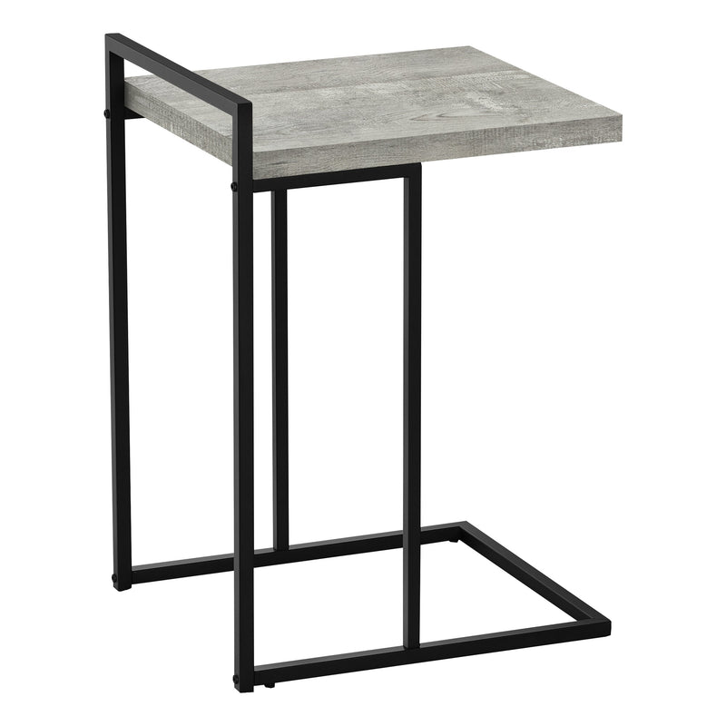 Accent Table - 25"H / Grey Reclaimed Wood / Black Metal - I 3631