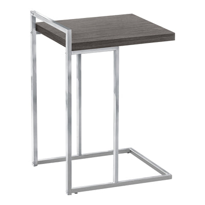 Accent Table - 25"H / Grey / Chrome Metal - I 3637