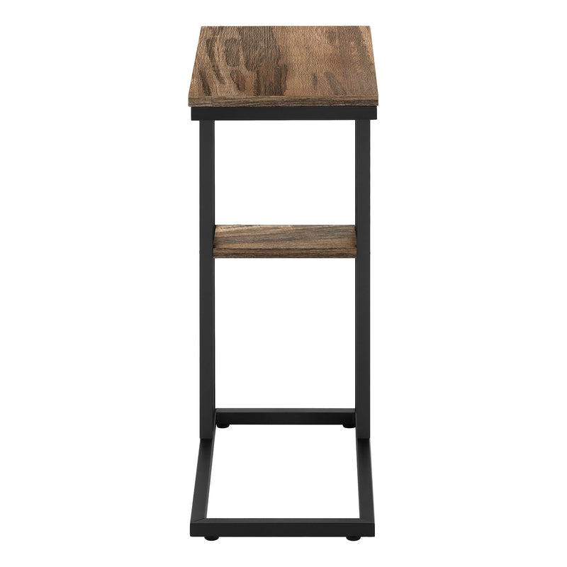 Accent Table - 25"H / Brown Reclaimed-Look / Black Metal - I 3673