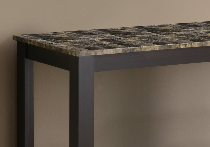 Accent Table - 44"L / Cappuccino Marble Top - I 7983S