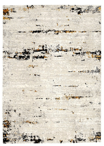 Soft Powerloomed Cream Yellow Anthracite Rug - VI-PAN-46-5075A-CRYE