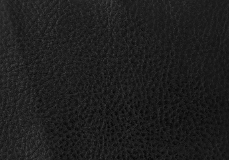 Barstool - 2Pcs / Swivel / Black /Black Leather-Look Seat - I 2375