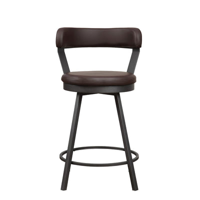 Appert Collection Swivel Counter Height Chair, Brown - MA-5566-24BR