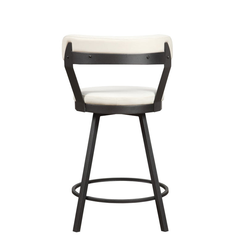 Appert Collection Swivel Counter Height Chair, White - MA-5566-24WT