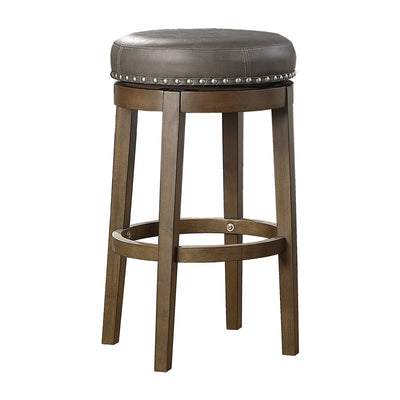 Westby Tall Round Swivel Pub Height Stool, Gray - MA-5681GRY-29