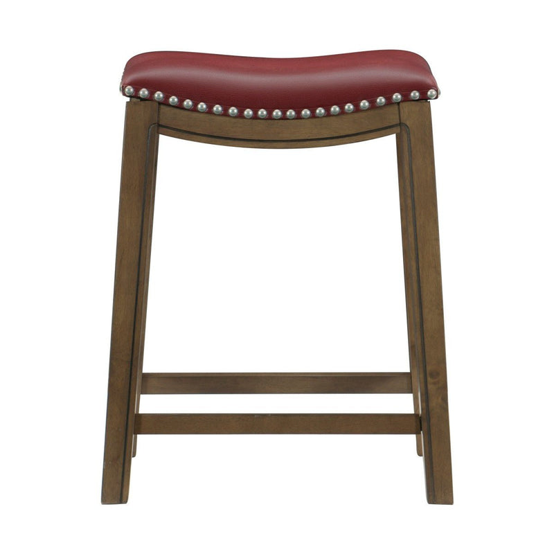 Ordway Counter Height Stool, Red