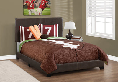 Bed - Full Size / Dark Brown Leather-Look - I 5910F