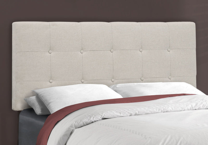 Bed - Full Size / Beige Linen - I 5921F