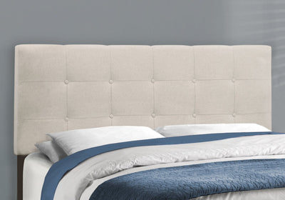 Bed - Queen Size / Beige Linen - I 5921Q