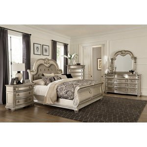 Cavalier Silver Queen Bed - MA-1757SV-1*