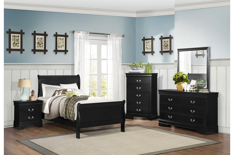 Beverly hills Bedroom Collection - Bo-LP-Bl-S-5Pcs