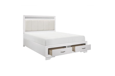 White Luster Bedroom Collection - MA-1505W-5pcsQ