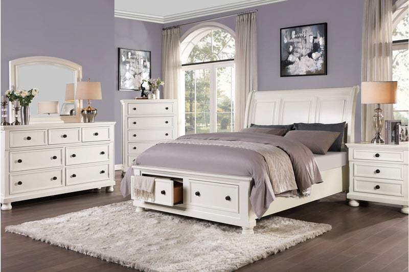 Laurelin White Bedroom Collection - MA-1714W-7PcsQ