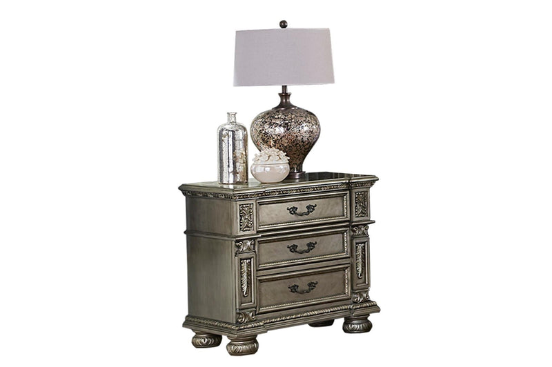 Catalonia Platinum Gold Bedroom Collection - MA-1824PG-7PcsK