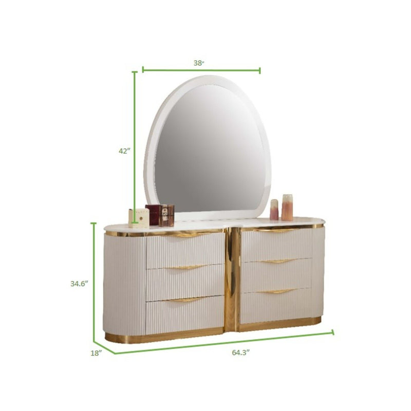 Laura Collection Dresser/Mirror - ME-1401-DM