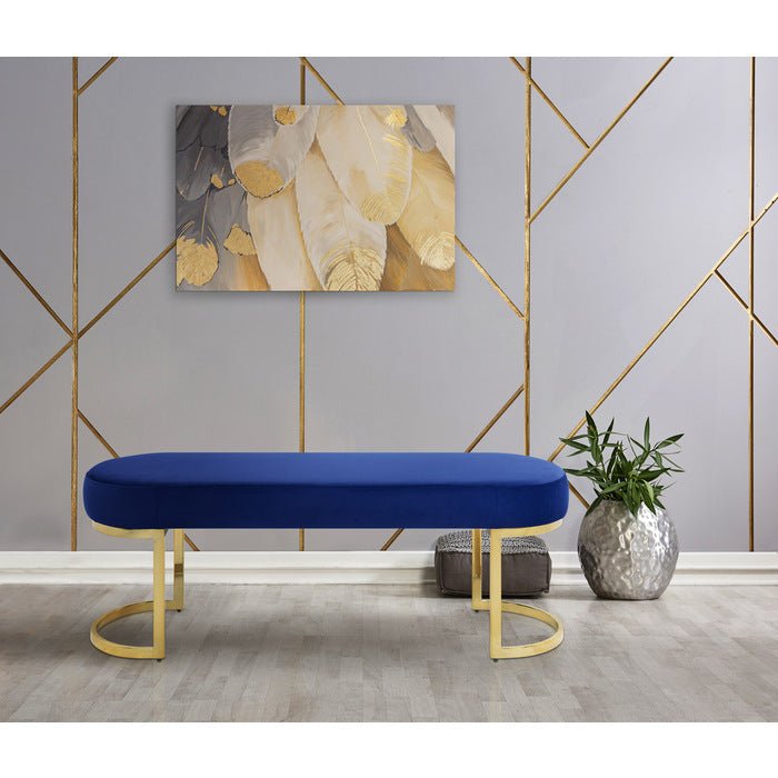 Navy Betto Collection Accent Bench