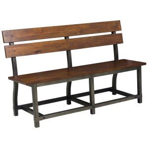 Dining Bench with Back Milk Crate - MA-1715-BH