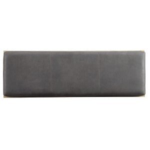 Fabric Grey Hairpin Bench