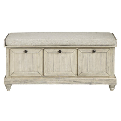 Woodwell Beige Solid Wood Rustic Bench - MA-4586W