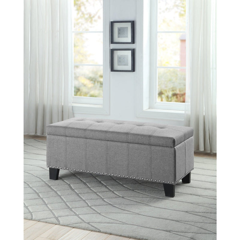 Fedora Grey Lift Top Storage Bench - MA-4614-F3