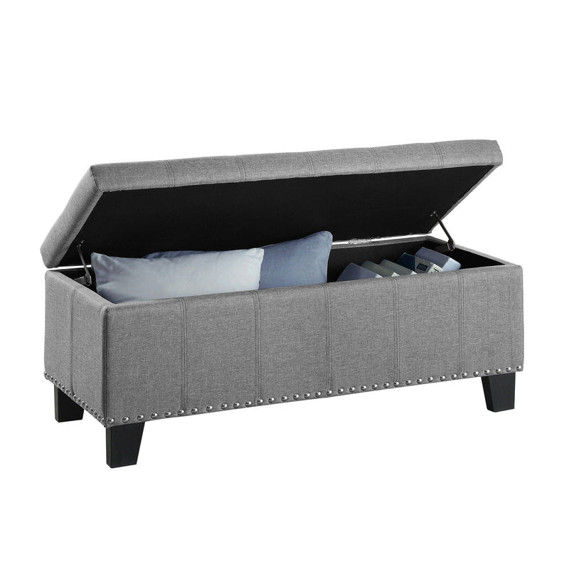 Fedora Grey Lift Top Storage Bench - MA-4614-F3