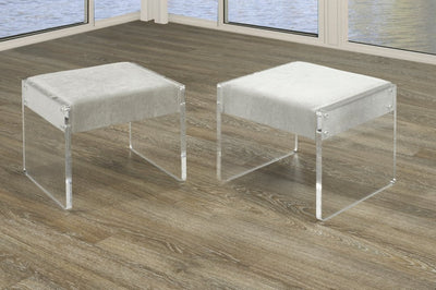 Contemporary Bench with Transparent Acrylic Legs - R-892