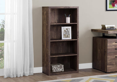 Bookcase - 48"H / Brown Reclaimed Wood-Look/ Adj. Shelves - I 7404