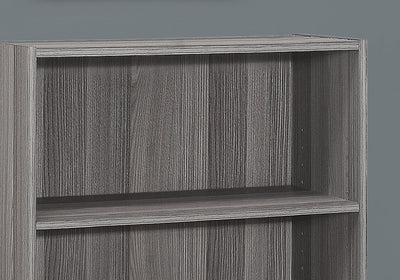 Bookcase - 36"H / Grey With 3 Shelves - I 7478