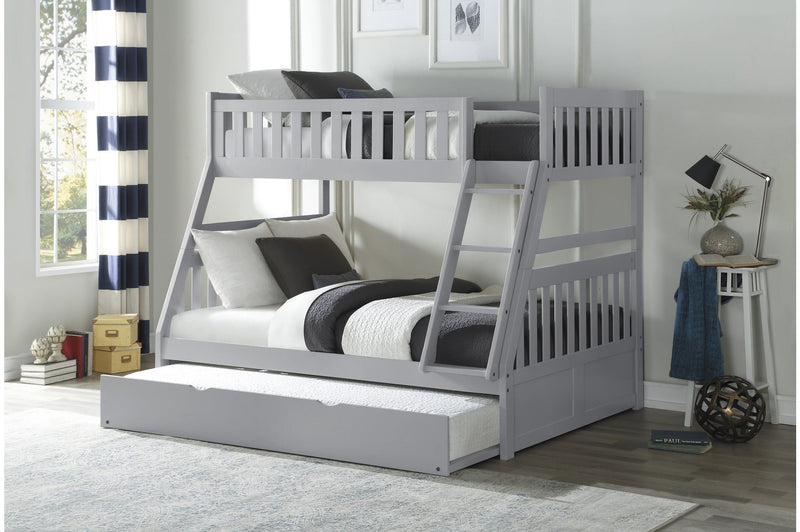 Twin/Double Solid Wood Bunkbed with Furniture Options - MA-B2063TF+MA-B2063-R