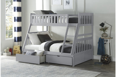 Twin/Double Solid Wood Bunkbed with Furniture Options - MA-B2063TF+MA-B2063-T