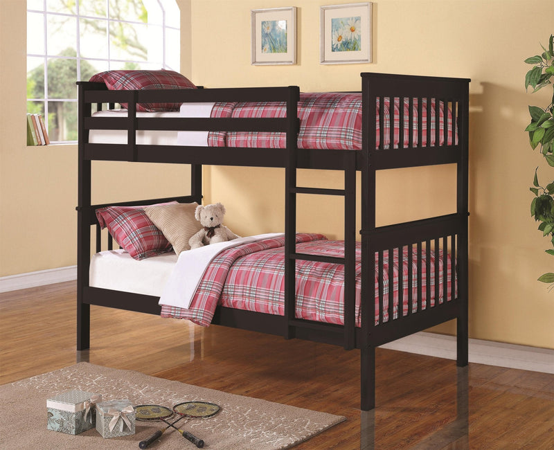 Espresso Twin/Twin Split-able Solid wood bunk bed - T-2500E