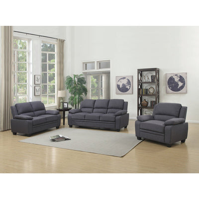 Grey Fabric Chair With High Back And Pillows Over The Arms - MA-9151GY-1