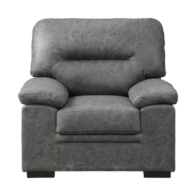 Grey microfiber chair