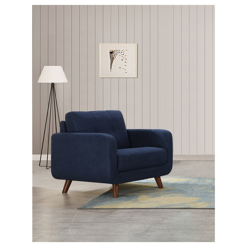 modern blue chair