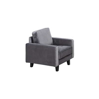 Toulouse Collection Chair Charcoal Velvet - MA-99003CHR-1