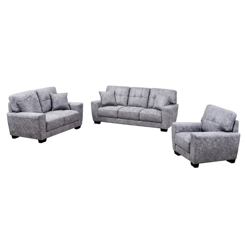 Grey chair and sofa set