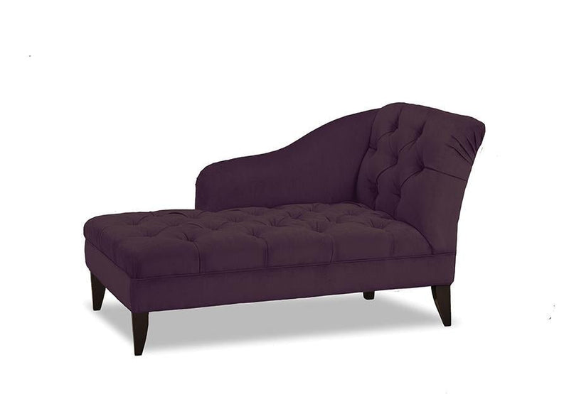 Right / Left Arm Facing Velvet-Style Fabric Chaise - R-854