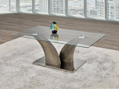 Dual-Cruxed Tri-Elemental Coffee Table - IF-2675