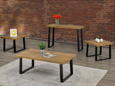 Industrial Coffee Table Set with Trim Metal Legs - IF-2678-3pcs
