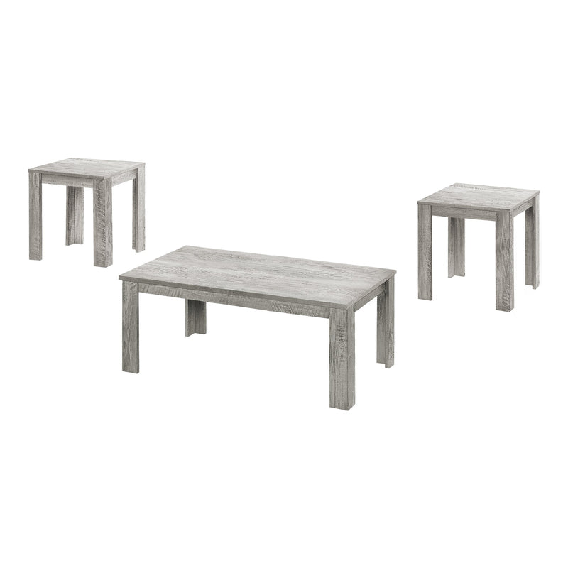 Coffee Table Set - 3Pcs Set / Industrial Grey - I 7860P