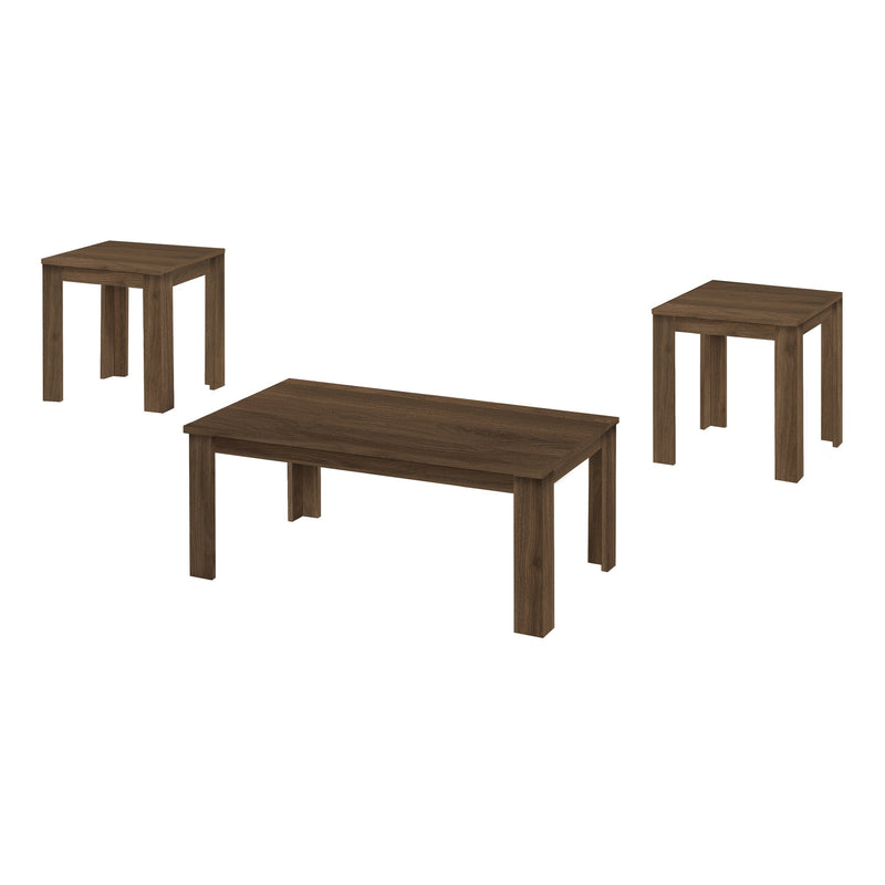 Coffee Table Set - 3Pcs Set / Dark Walnut - I 7862P