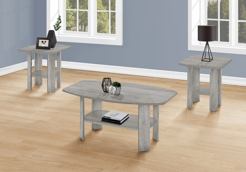 Coffee Table Set - 3Pcs Set / Industrial Grey - I 7870P