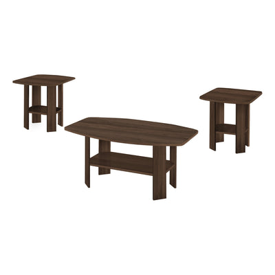 Coffee Table Set - 3Pcs Set / Dark Walnut - I 7872P