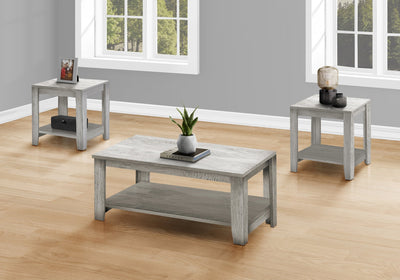 Coffee Table Set - 3Pcs Set / Industrial Grey - I 7880P